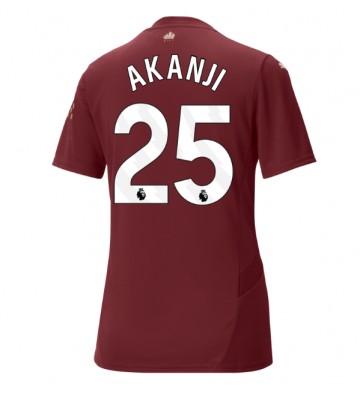 Manchester City Manuel Akanji #25 Tercera Equipación Mujer 2024-25 Manga Corta